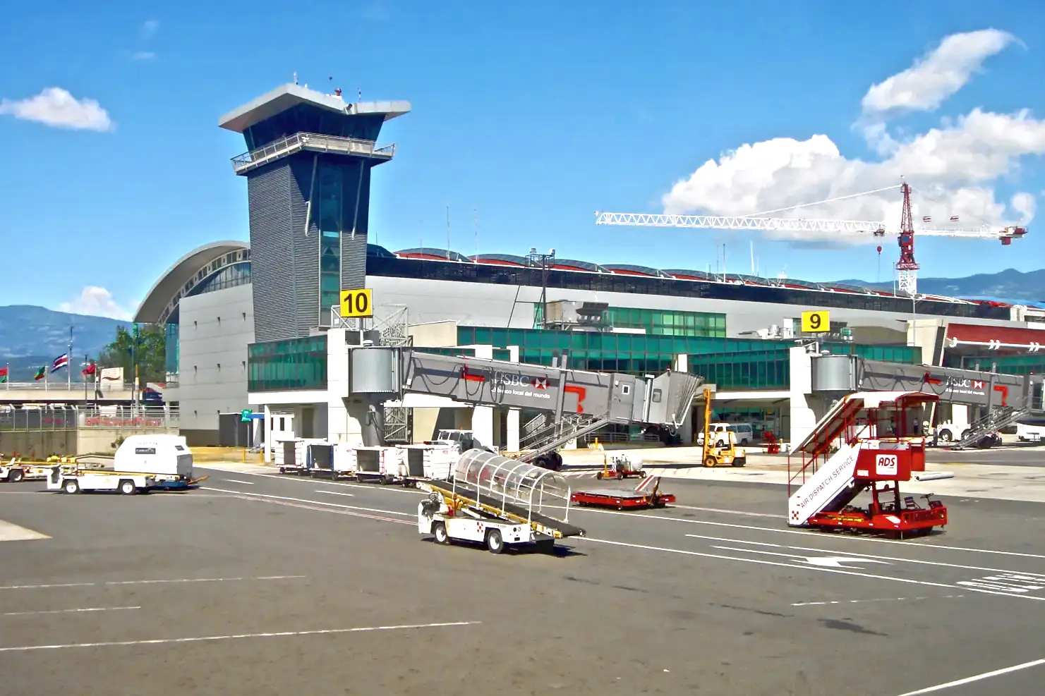 Terminal building and control tower at Juan Santamaría International Airport